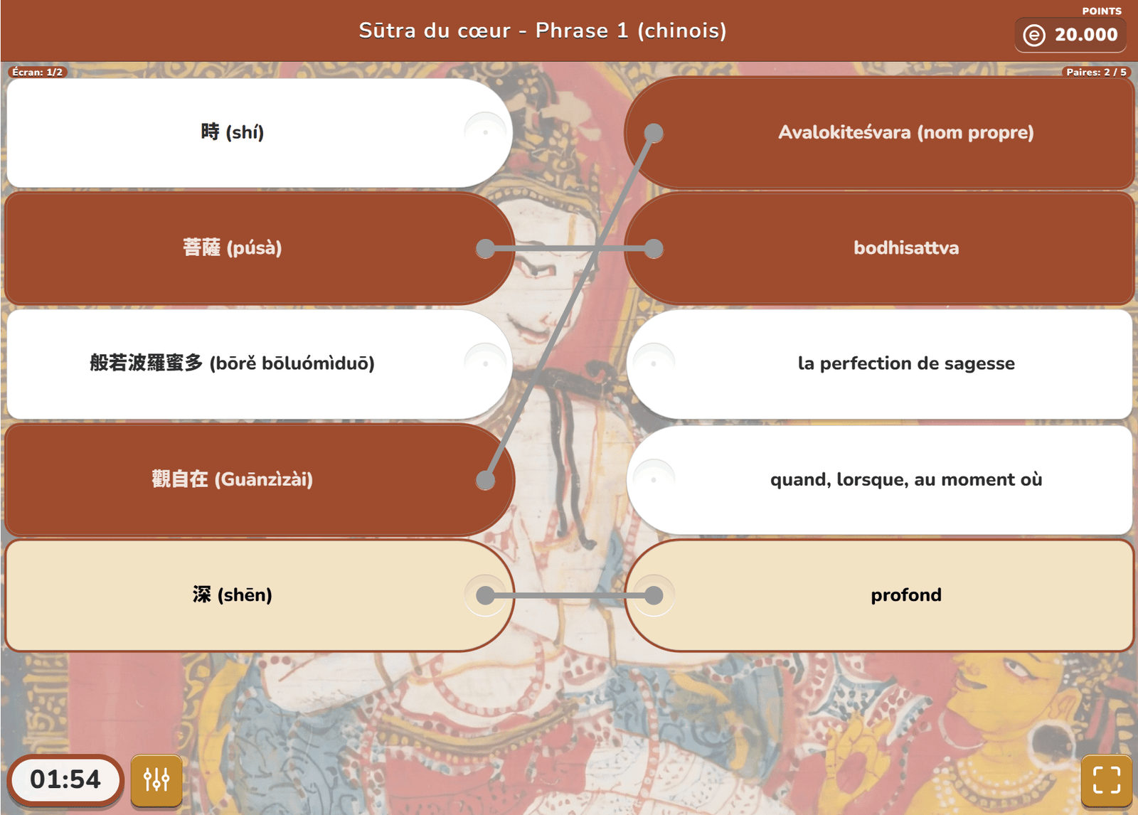 chinois exercice